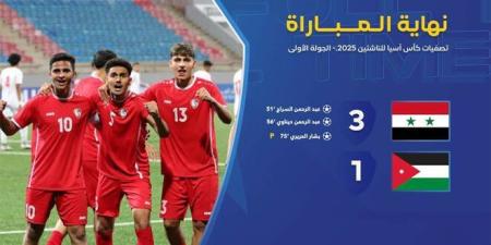 منتخب سورية لكرة القدم للناشئين يفوز على منتخب الأردن في تصفيات كأس آسيا - الخليج برس