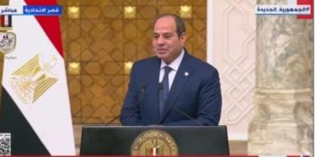 الرئيس السيسي: نقوم بجهود كبيرة لوقف إطلاق النار لمدة يومين وبعدها لوقف كامل وإدخال المساعدات