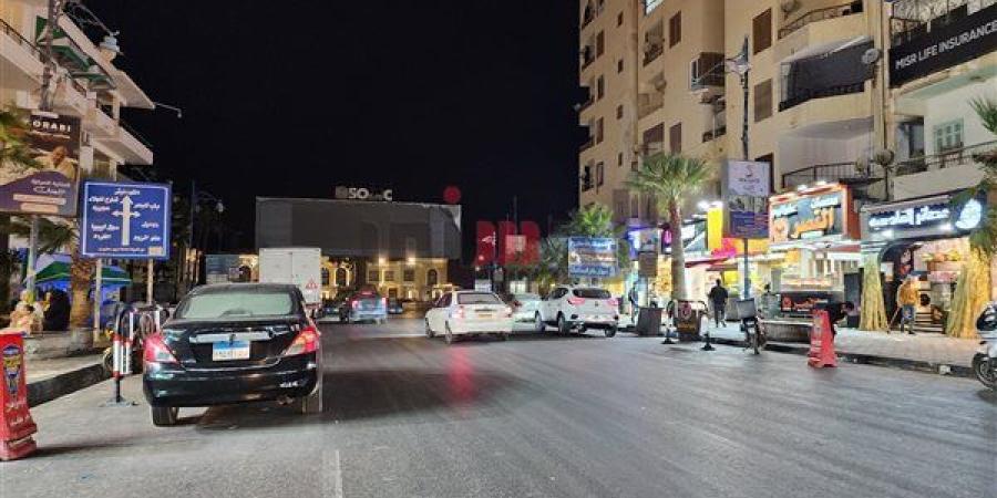 سقوط أمطار خفيفة على مدينة مرسى مطروح