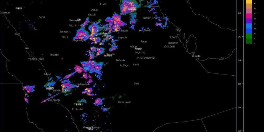 عاجل الأرصاد تحذر من أمطار غزيرة على عدة مناطق بالمملكة وسط مراقبة مستمرة من 19 رادار